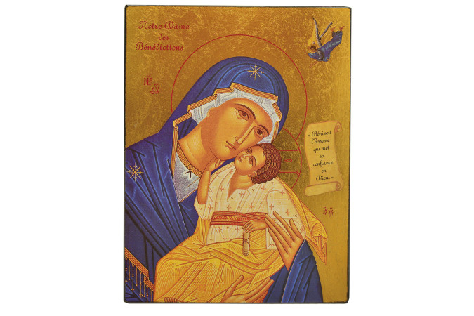 ICONE NOTRE DAME DES BENEDICTIONS 11.8*15.5 CMS -   - CLEMENCES