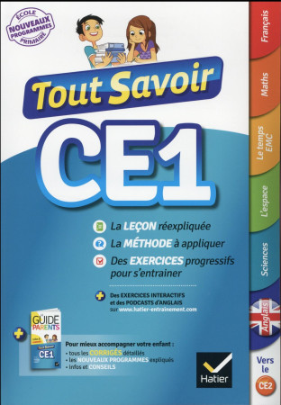 TOUT SAVOIR CE1 - ANTOINE MARC - Hatier