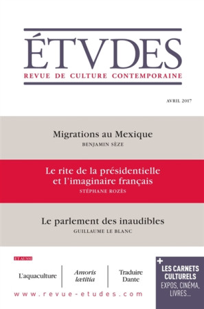 ETUDES 4237 - AVRIL 2017 - XXX - NC