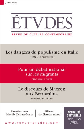 ETUDES NO 4250 / JUIN 2018 - XXX - NC