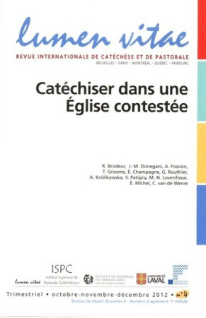 CATECHESE DANS UNE EGLISE CONTESTEE -  Collectif - LUMEN VITAE