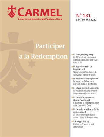 PARTICIPER A LA REDEMPTION - CARMEL 181 - COLLECTIF - CARMEL