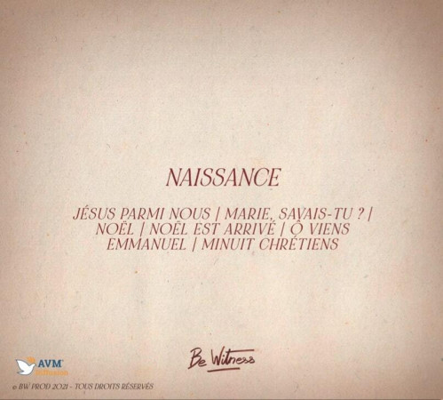 NAISSANCE - CANTIQUES DE NOEL - AUDIO -   - BW PROD
