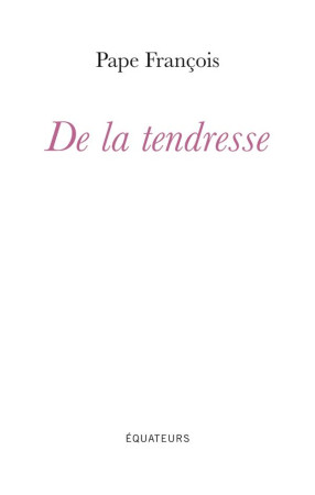 DE LA TENDRESSE - FRANCOIS PAPE - DES EQUATEURS
