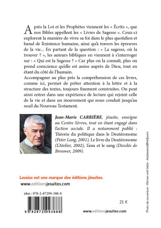 SAGESSE, OU LA TROUVER ? - Jean-Marie Carrière - LESSIUS