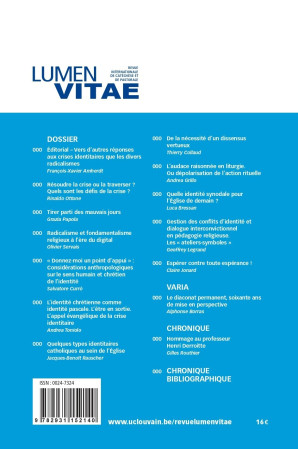 Radicalismes et crises d'identité tome 79 - François-Xavier Amherdt - RIRTP