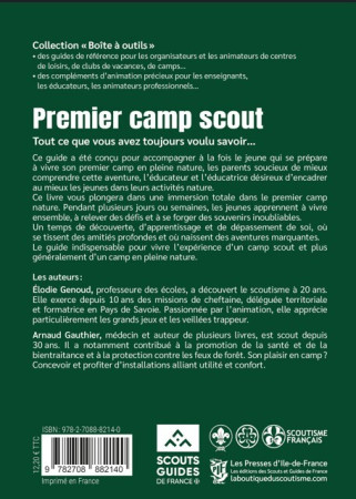 Premier camp scout - Arnaud Gauthier, Elodie Genoud - PRESSES IDF
